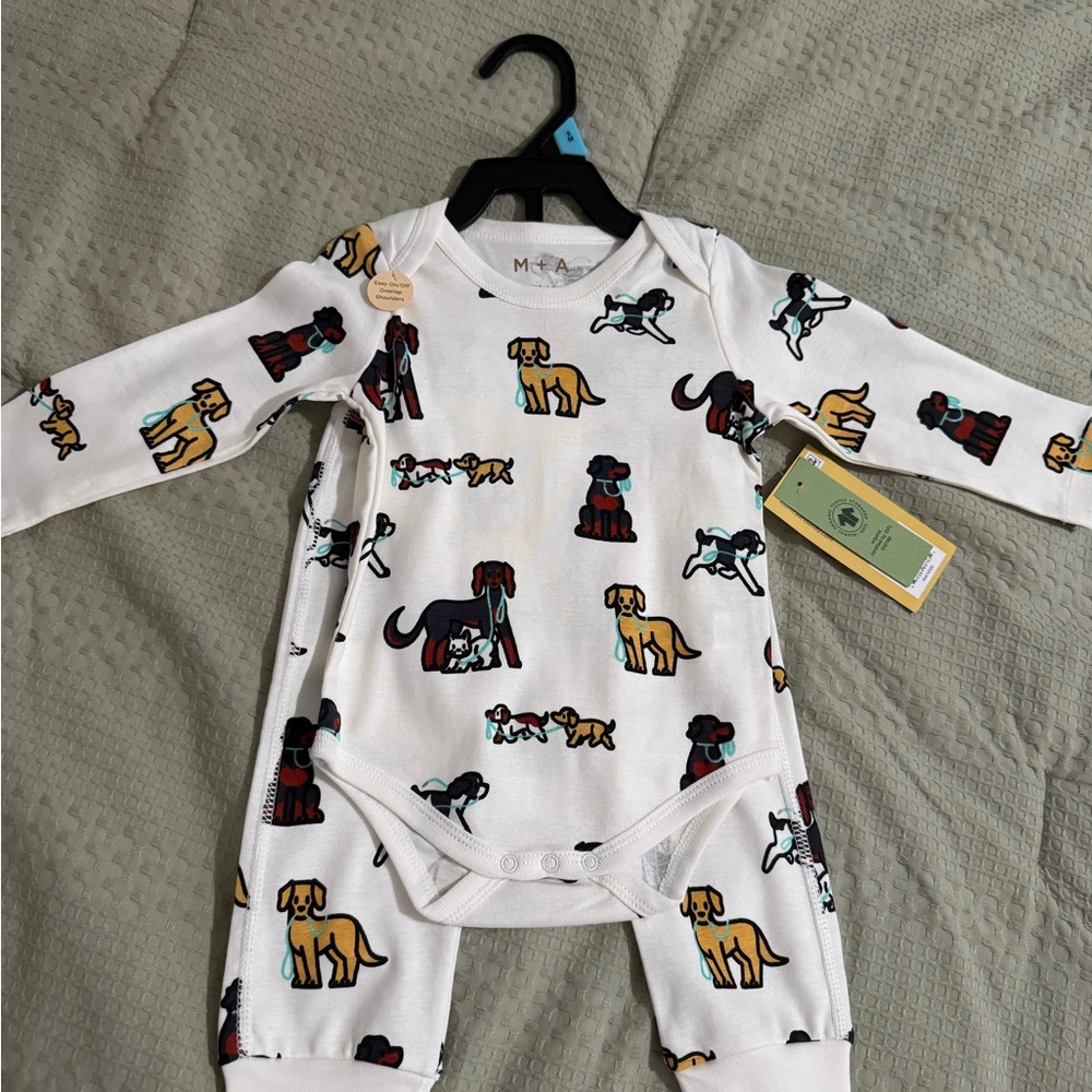 Adorable Dog Print Kids One Piece